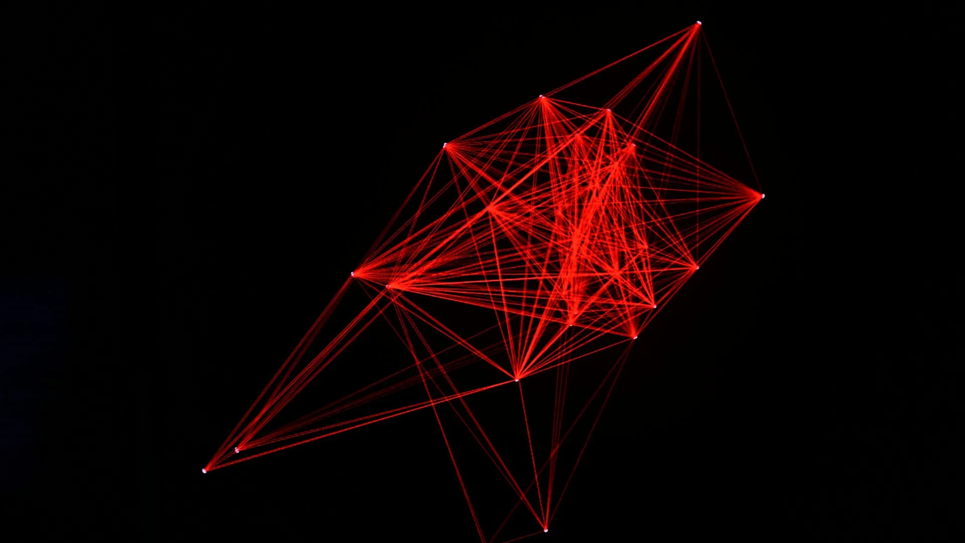 Abstract red network graph with interconnected nodes on a black background, evoking cryptographic protocol structure.